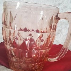 VINTAGE Depression glass jug.